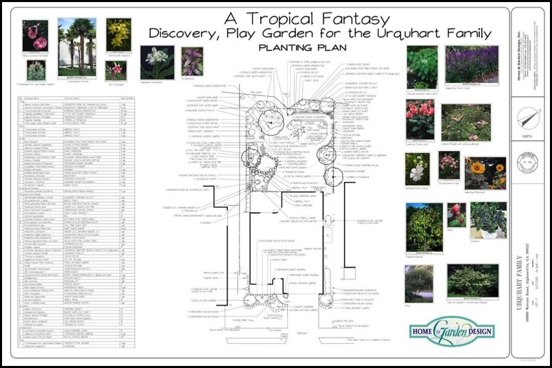 CAD planting plan